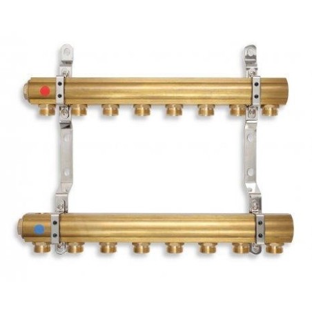 Novaservis Matériel de plomberie - Collecteur avec vis unilatérale G1", 11 circuits RPN11