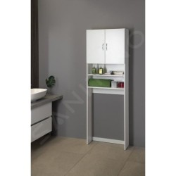 Aqualine Simplex Eco - Armoire pour lave-linge Simplex Eco 632x247x1903 mm, blanc SIME715