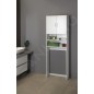 Aqualine Simplex Eco - Armoire pour lave-linge Simplex Eco 632x247x1903 mm, blanc SIME715