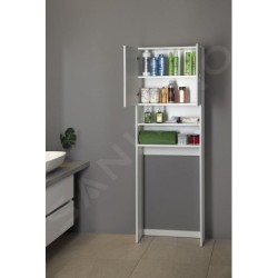 Aqualine Simplex Eco - Armoire pour lave-linge Simplex Eco 632x247x1903 mm, blanc SIME715