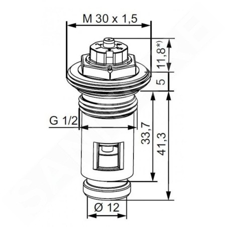 IMI Heimeier Chauffage - Insert de vanne pour éléments chauffants 4333-00.301