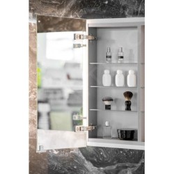 Sapho Integra - Armoire de toilette encastrée avec éclairage LED, 955x700 mm, miroir/alu titane IN095