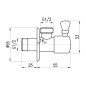 Sapho Accessoires - Vanne d'angle, bronze ROTO6