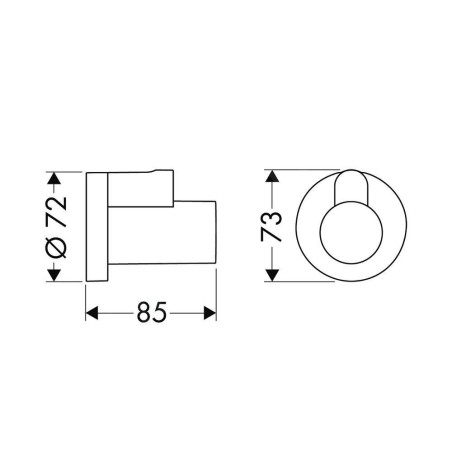 Hansgrohe Robinets d’angle - Capuchon, chrome 13950000