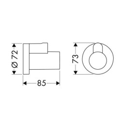Hansgrohe Robinets d’angle - Câche-tête, or poli 13950990