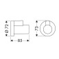 Hansgrohe Robinets d’angle - Capuchon, noir mat 13950670