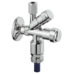 Grohe Eggemann - Vanne d'équerre combi WAS, chrome 41082000