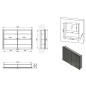 Sapho Integra - Armoire de toilette avec éclairage LED, 1055x700x165 mm, encastrable, alu titane IN105 Sapho Integra - Armoire de toilette avec éclairage LED, 1055x700x165 mm, encastrable, alu titane IN105