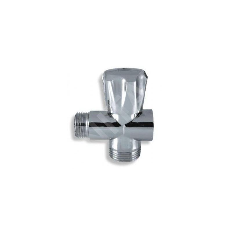 Novaservis Robinets d’angle - Robinet de machine à laver pour mélangeur sur pied 1/2" x 3/4" x 3/4", chrome CF3019A