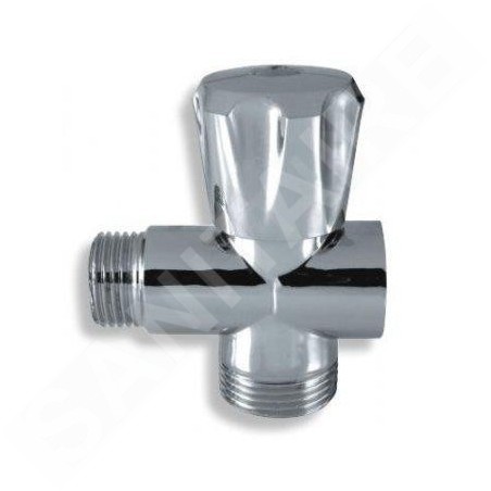 Novaservis Robinets d’angle - Robinet de machine à laver pour mélangeur sur pied 1/2" x 3/4" x 3/4", chrome CF3019A