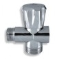 Novaservis Robinets d’angle - Robinet de machine à laver pour mélangeur sur pied 1/2" x 3/4" x 3/4", chrome CF3019A