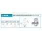Novaservis Robinets d’angle - Robinet de machine à laver pour mélangeur sur pied 1/2" x 3/4" x 3/4", chrome CF3019A