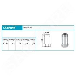 Novaservis Matériel de plomberie - Intermédiaire 3/4" x 3/4" CF3019M