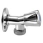 Aqualine Robinets d’angle - Robinet à bille pour lave-linge avec clapet anti-retour 1/2x3/4, chromé 5313