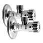 Aqualine Multiturn - Vanne d'angle 1/2x3/8, sans écrou, chromé 5316 Aqualine Multiturn - Vanne d'angle 1/2x3/8, sans écrou, chromé 5316