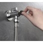 Aqualine Robinets d’angle - Vanne à bille d'angle 1/2 "x3/8", sans écrou, avec filtre, chromé 5312