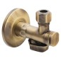 Sapho Antea - Robinet d'angle avec écrou, 1/2"x 3/8", bronze 2020BRO