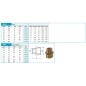 Novaservis Matériel de plomberie - Nipple réduit 3/8" x 1/4" FT206/8