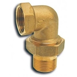 Novaservis Matériel de plomberie - Raccord de chauffage 90 avec joint plat 1" FT210/25