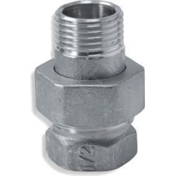 Novaservis Matériel de plomberie - Raccord de chauffage avec joint plat, nickelé 3/8" FT211/10