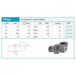 Novaservis Matériel de plomberie - Raccord de chauffage 90 nickelé 3/4" FT212/20