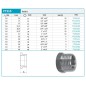 Novaservis Matériel de plomberie - Réducteur 6/4" x 5/4" FT215/40