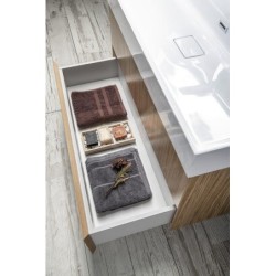 Sapho Filena - Meuble pour lavabo, 950x515x430 mm, 2 tiroirs, chêne FID1210D