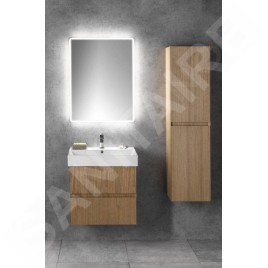 Sapho Filena - Meuble pour lavabo, 570x515x430 mm, 2 tiroirs, chêne FID1260D