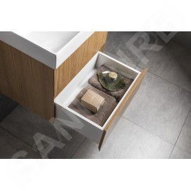 Sapho Filena - Meuble pour lavabo, 570x515x430 mm, 2 tiroirs, chêne FID1260D