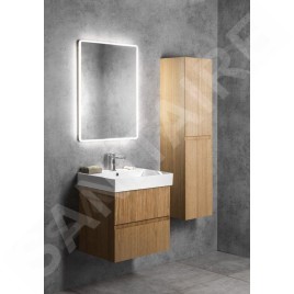 Sapho Filena - Meuble pour lavabo, 570x515x430 mm, 2 tiroirs, chêne FID1260D