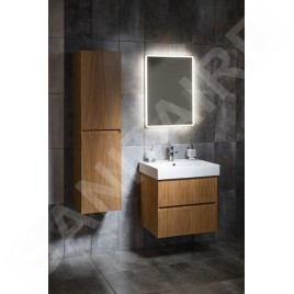 Sapho Filena - Meuble pour lavabo, 570x515x430 mm, 2 tiroirs, chêne FID1260D