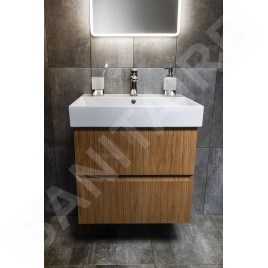 Sapho Filena - Meuble pour lavabo, 570x515x430 mm, 2 tiroirs, chêne FID1260D