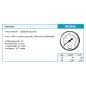 Novaservis Matériel de plomberie - Manomètre 63 mm 1/4" axial, 0-4 bar M6304A