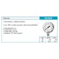 Novaservis Matériel de plomberie - Manomètre 63 mm 1/4" radial, 0-10 bar M6310R