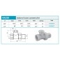 Novaservis Matériel de plomberie - Raccord de radiateur verrouillable droit 3/8 RA320/10