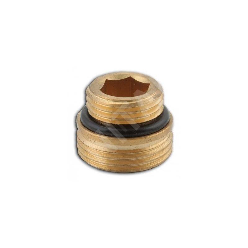 Novaservis Matériel de plomberie - Adaptateur pour raccord de radiateur 1/2x3/4", laiton RA402/1520