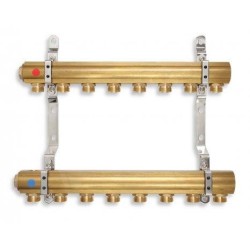 Novaservis Matériel de plomberie - Collecteur avec vis unilatérale G1", 5 circuits RPN05