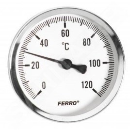 Novaservis Matériel de plomberie - Thermomètre 63 mm, 1/2", axial T63120A