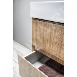 Sapho Filena - Meuble pour lavabo, 820x515x430 mm, 2 tiroirs, chêne FID1285D