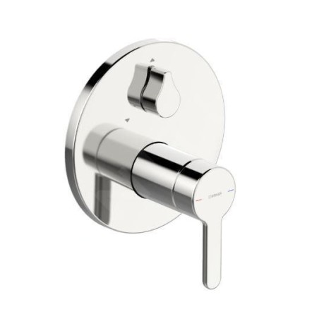 Hansa Designo - Mitigeur de baignoire encastré, avec inverseur pour 2 sorties, chrome 81113563