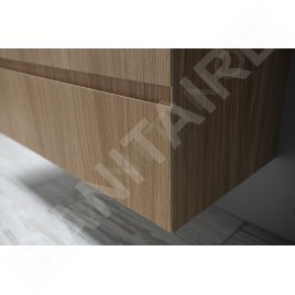 Sapho Filena - Meuble pour lavabo, 820x515x430 mm, 2 tiroirs, chêne FID1285D
