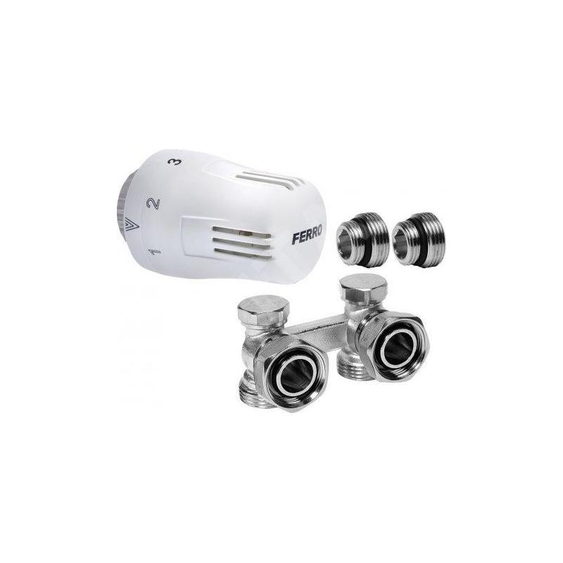 Novaservis Matériel de plomberie - Set pour radiateurs avec thermostat 1/2", coin inférieur ZTV2