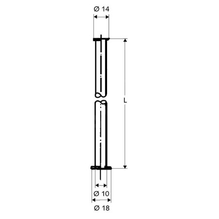 Schell Tuyaux en cuivre - Tube en cuivre de 10 mm de diamètre, chrome 500010699