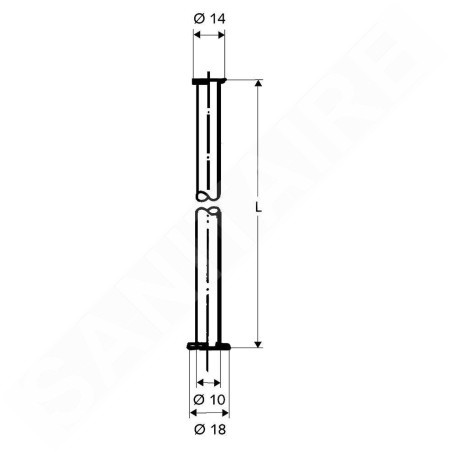Schell Tuyaux en cuivre - Tube en cuivre de 10 mm de diamètre, chrome 500070699