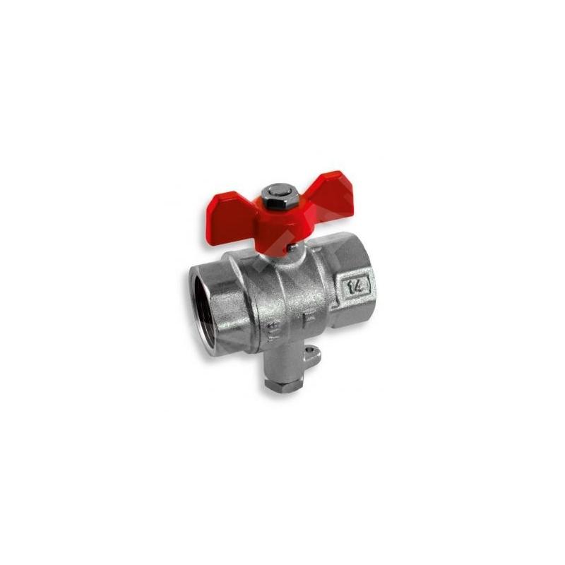 Novaservis Matériel de plomberie - Robinet à boisseau sphérique EKO pour connexion de capteur - papillon 1/2". EK116/15