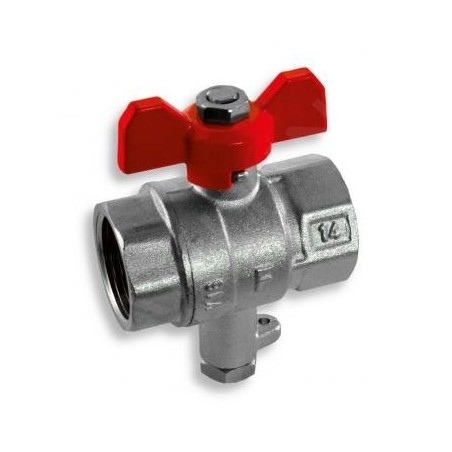 Novaservis Matériel de plomberie - Robinet à boisseau sphérique EKO pour connexion de capteur - papillon 1/2". EK116/15