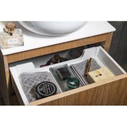Sapho Filena - Meuble pour lavabo, 670x515x430 mm, 2 tiroirs, chêne FID1270D