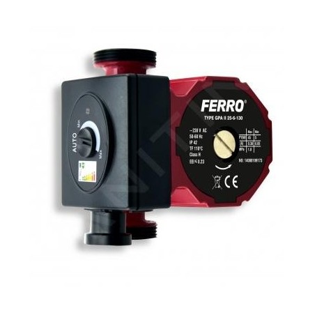 Novaservis Matériel de plomberie - Pompe de circulation électronique Ferro, type 25-40, 130 mm W0603