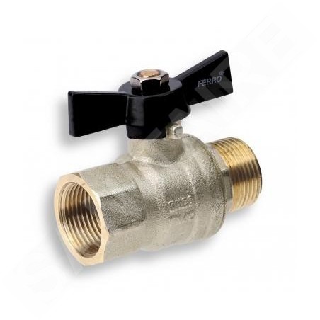 Novaservis Matériel de plomberie - Robinet à boisseau sphérique de luxe à passage intégral - papillon ŠM 3/4" LU113/20