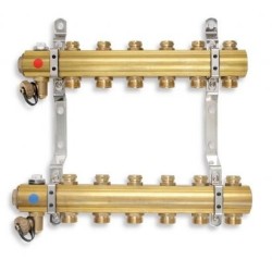 Novaservis Matériel de plomberie - Collecteur avec vannes de contrôle et vannes mécaniques, 10 circuits RO10S